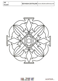 Mandala boyama sayfaları